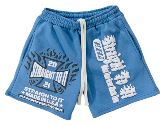 Light Blue “Mind Over Matter” shorts
