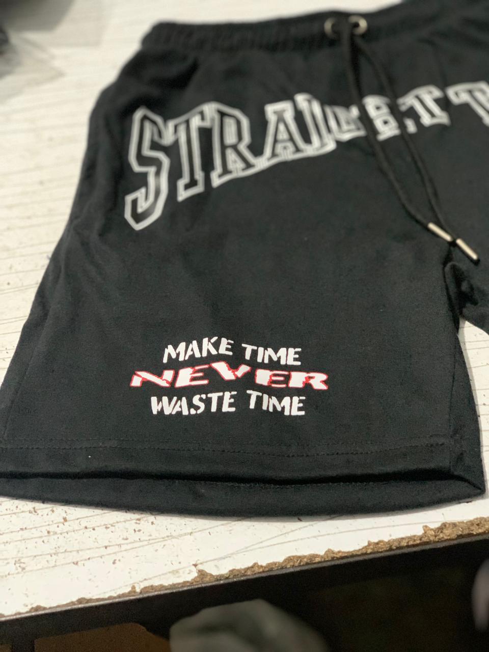 Black "Straight To It" Shorts